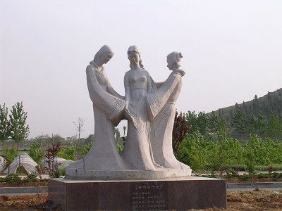 三仙女造型人物雕塑